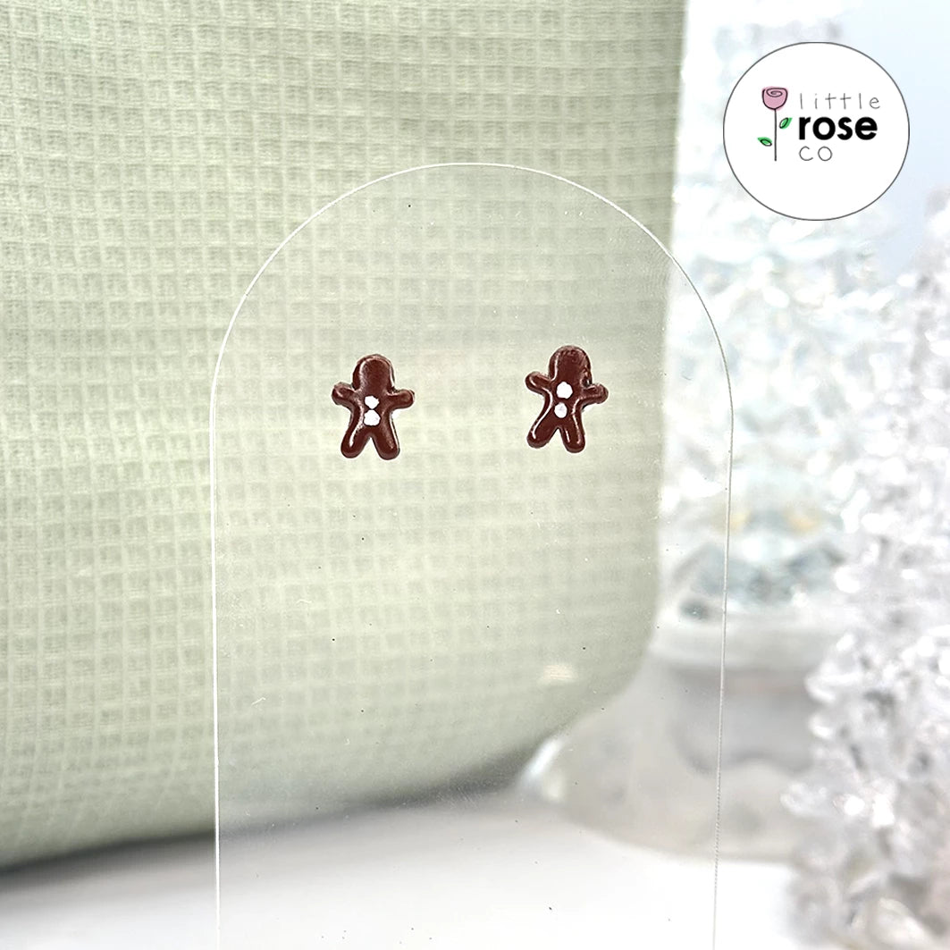 Christmas Gingerbread Men Studs