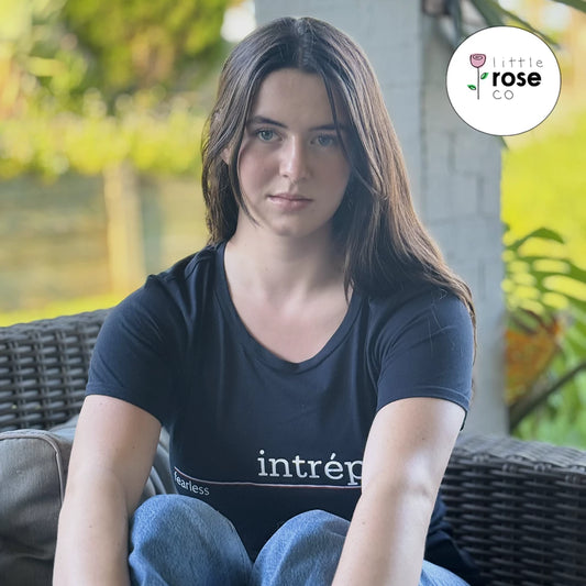 Navy "Intrépide" Fearless French T-Shirt